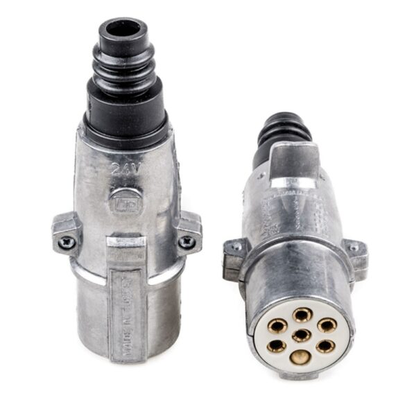 ENCHUFE ELECTRICO METAL TIPO S 24V (2 UNIDADES) - Imagen 2