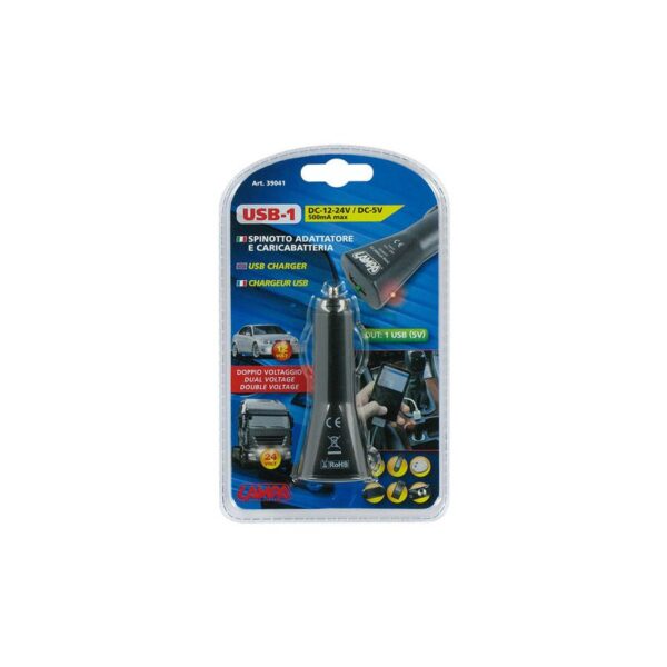 ENCHUFE MECHERO 1 PUERTO USB 12/24V 500MA - Imagen 2