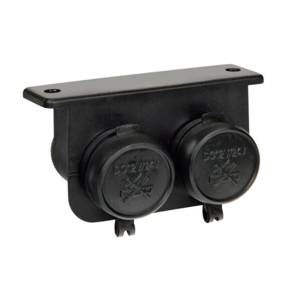 ENCHUFE MECHERO EXT-4 2 TOMAS INTERIOR Y EXTERIOR IMPERMEABLE 15A 12/24V - Imagen 5