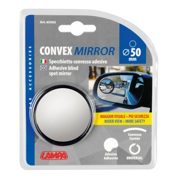 ESPEJO ADHESIVO CONVEXO REDONDO PARA PUNTOS CIEGOS 50MM - Imagen 2