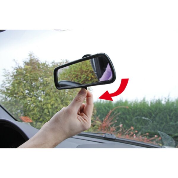 ESPEJO RETROVISOR INTERIOR CON VENTOSA 200X65MM - Imagen 4