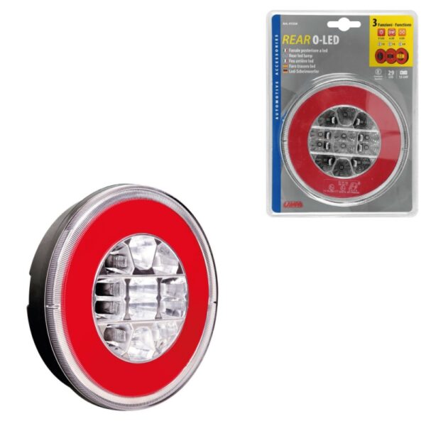 FARO TRASERO REDONDO 29 LED 12/24V 3 FUNCIONES HOMOLOGACION E - Imagen 2