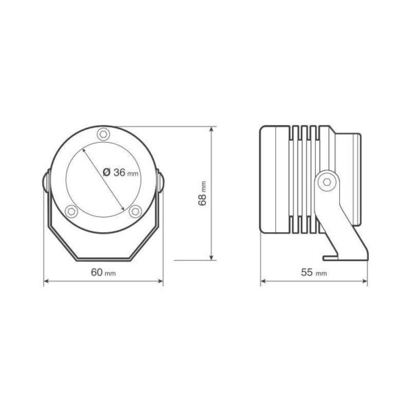 FAROS AUXILIARES LED 12 V AZUL - Imagen 2