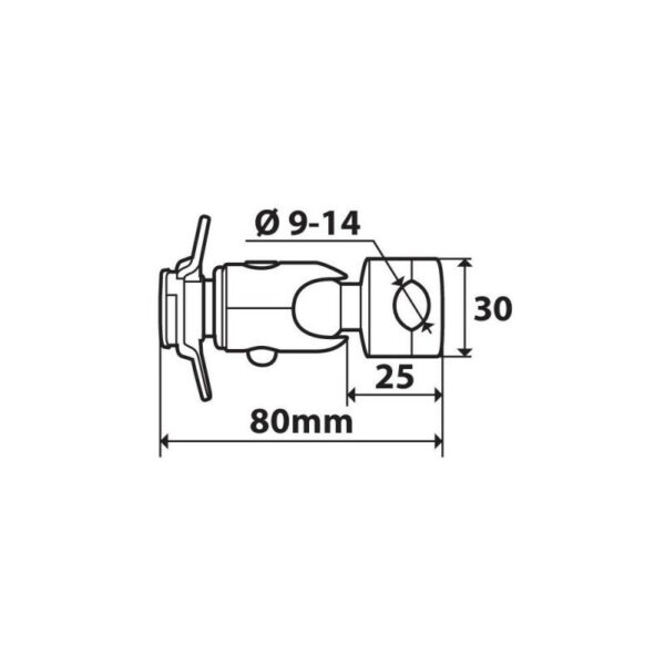 FIJACION PARA FUNDA OPTI-LINE CON ABRAZADERA 9-14 MM - Imagen 18