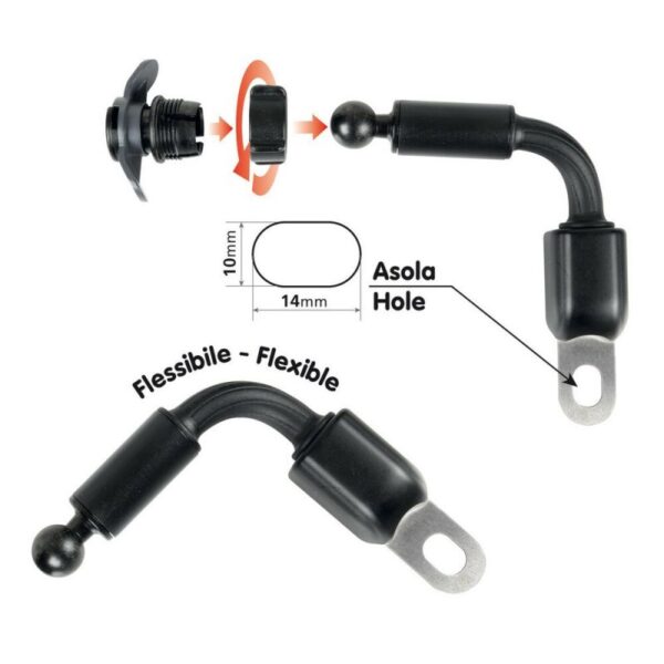 FIJACION PARA FUNDA OPTI-LINE CON BRAZO FLEXIBLE Y RANURA 10X14 MM - Imagen 10