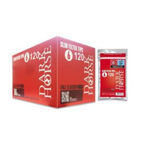 FILTROS DE FUMAR DARK HORSE SLIM 6 MM (BOLSA DE 120 UNIDADES)