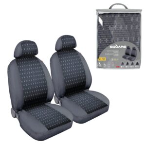 FUDAS DE ASIENTO DELANTERO CON REPOSACABEZAS UNIVERSALES AZUL