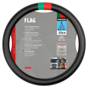 FUNDA DE VOLANTE BANDERA DE PORTUGAL M 44/46 CM