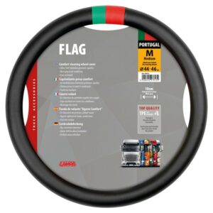 FUNDA DE VOLANTE BANDERA DE PORTUGAL M 44/46 CM