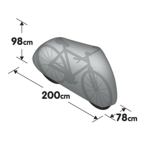 FUNDA PARA BICICLETA EN TELA"DE-LUX" 200X78X98CM - Imagen 3