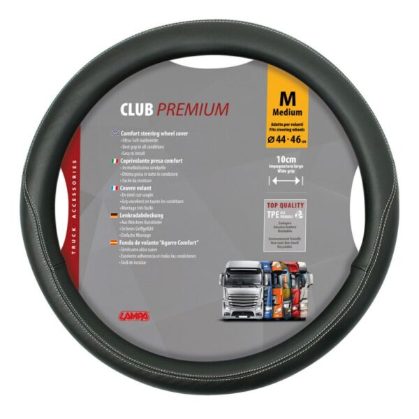 FUNDA VOLANTE CLUB PREMIUM NEGRO 44-46 CM - Imagen 2