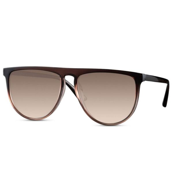 GAFA DE SOL UNISEX MONTURA DE PLASTICO COLOR CAFE (EXPOSITOR 16 UNIDADES) - Imagen 2