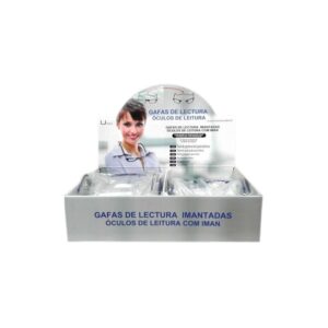 GAFAS DE LECTURA GRADUADAS CON CIERRE CENTRAL IMANTADO (PEDIR MULTIPLO 24 UDS)