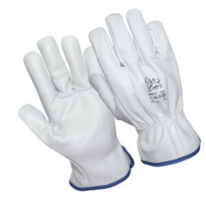 GUANTE FASEBA CONDUCTOR PIEL VACUNO GRIS (SELECCIONE TALLA)