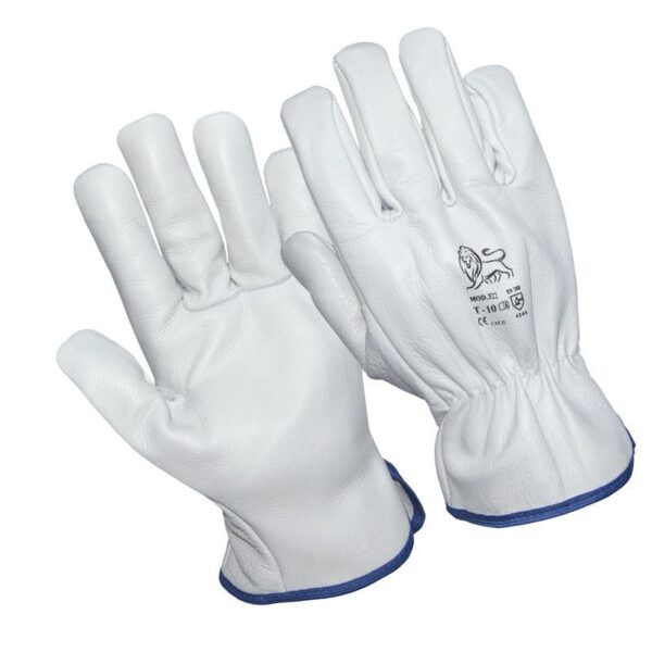 GUANTE FASEBA CONDUCTOR PIEL VACUNO GRIS (SELECCIONE TALLA)