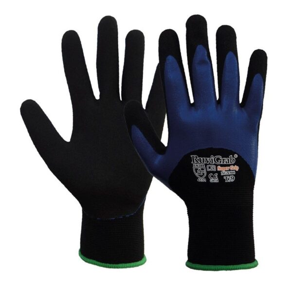 GUANTE FASEBA NITRILO DOBLE CAPA RECUB.3/4 EN DORSO (SELECCIONE TALLA)