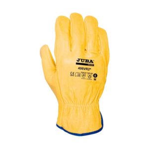 GUANTE JUBA DRIVER EXTRA FLOR VACUNO AMARILLO (SELECCIONE TALLA)