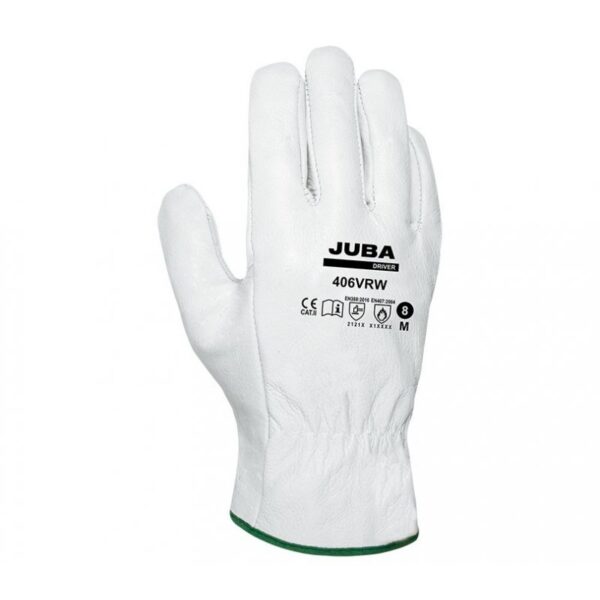 GUANTE JUBA DRIVER EXTRA FLOR VACUNO GRIS (SELECCIONE TALLA)