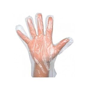 GUANTE PLASTICO DESECHABLE TRANSPARENTE (BOLSA DE 100 UNIDADES)