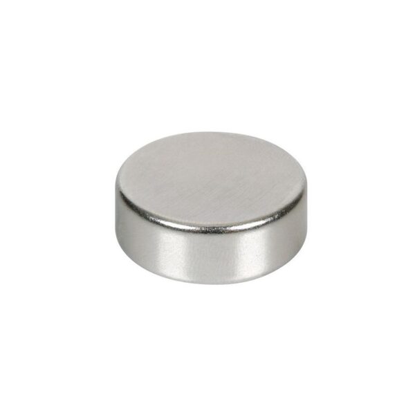 IMAN REDONDO BASE PLANA 25 MM DIAMETRO 10 MM ALTO FUERZA MAGNETICA 35 N