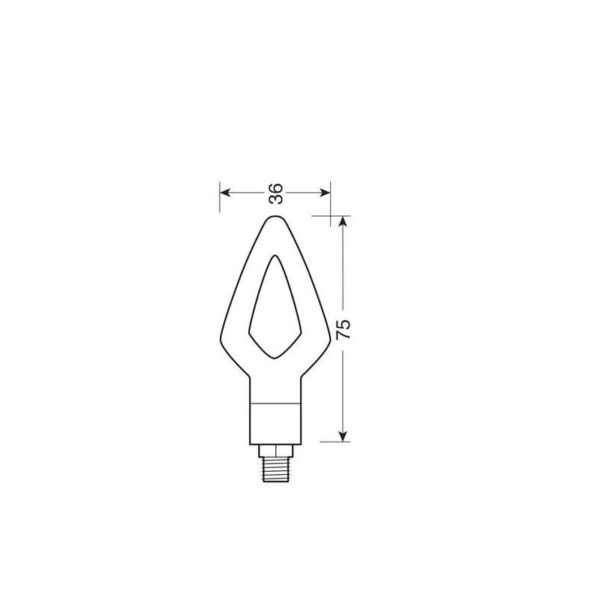 INTERMITENTE LED MODELO KIER 12V HOMOLOGADO - Imagen 2