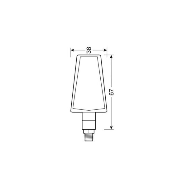 INTERMITENTE LED NEGRO MODELO DUKE 12V HOMOLOGACION E - Imagen 2