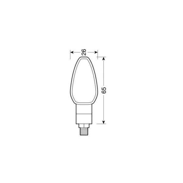 INTERMITENTE LED NEGRO MODELO TUAREG 12V HOMOLOGACION E - Imagen 2