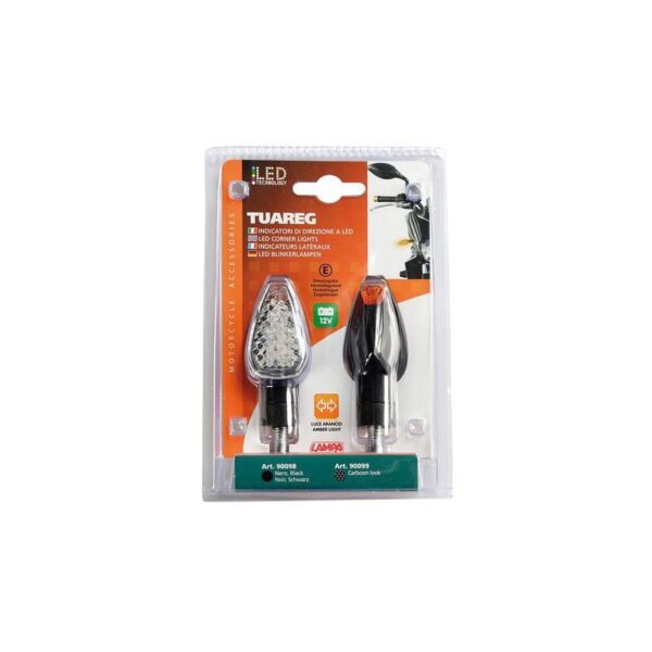 INTERMITENTE LED NEGRO MODELO TUAREG 12V HOMOLOGACION E - Imagen 3