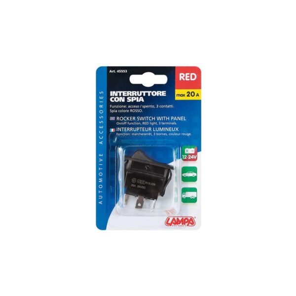 INTERRUPTOR LUMINOSO 12V/24V MAX 20A - Imagen 2