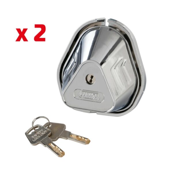 KIT DOS CERRADURAS ADICIONALES PARA PUERTAS DE VEHICULOS (2 LLAVES INCLUIDAS) - Imagen 2
