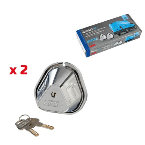 KIT DOS CERRADURAS ADICIONALES PARA PUERTAS DE VEHICULOS (2 LLAVES INCLUIDAS)
