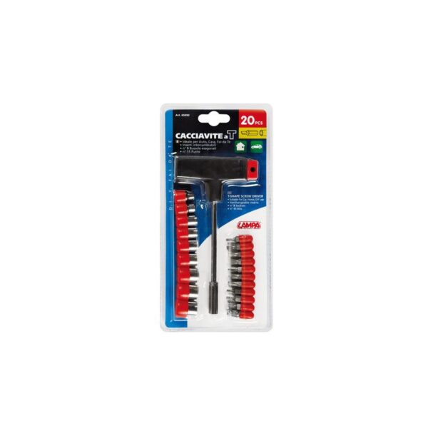 KIT LLAVES DE VASO + PUNTAS DESTORNILLADOR 20 PCS - Imagen 2