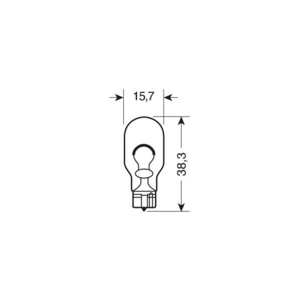 LAMPARA 12V 16W W2,1X9, 5D HOMOLOGACION E (BLISTER 2 UNIDADES) - Imagen 4