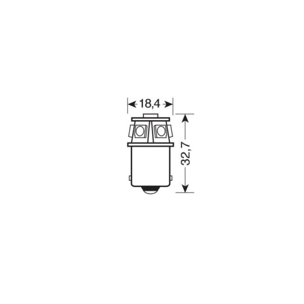 LAMPARA 28V BA15S 6 SMD - Imagen 2