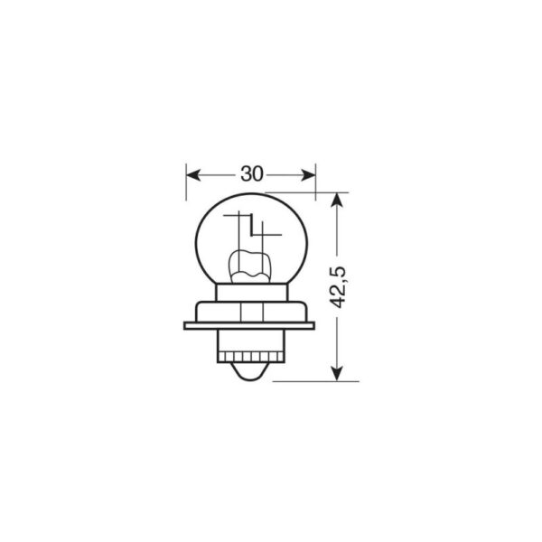 LAMPARA ASIMETRICA S3 12V P26S 30W - Imagen 4