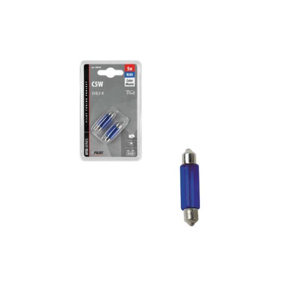 LAMPARA C5W 11X35 MM 12V 5W 2V8,5-8 (BLISTER 2 UNIDADES) - Imagen 4