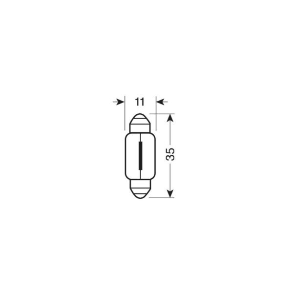 LAMPARA C5W SILURO 24V 5W SV8,5-8 HOMOLOGACION E (CAJA 10 - Imagen 2