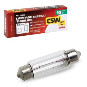 LAMPARA C5W SILURO 24V 5W SV8,5-8 HOMOLOGACION E (CAJA 10