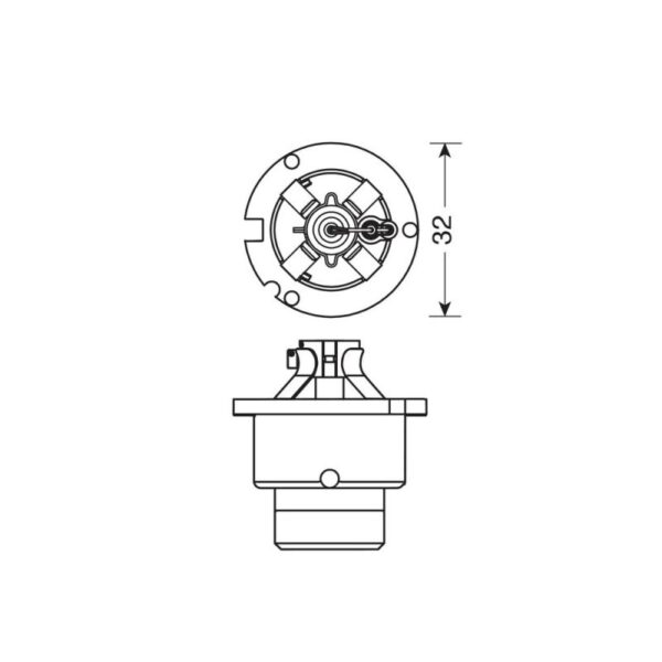 LAMPARA D25S XENON 12/24V 35W P32D2 HOMOLOGACION E (BLISTER 1 UNIDAD) - Imagen 3