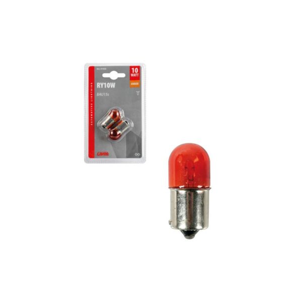 LAMPARA ESFERICA AMBAR 12V 10W 2 PCS - Imagen 4