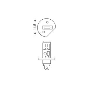 LAMPARA H1 12V 55W P14,5S HOMOLOGACION E (BLISTER 1 UNIDAD)