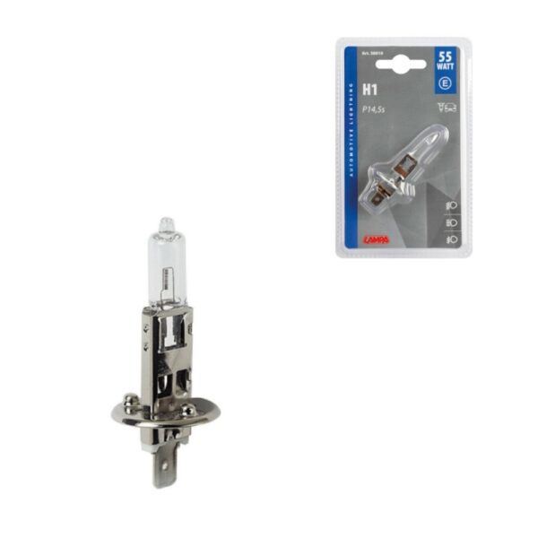 LAMPARA H1 12V 55W P14,5S HOMOLOGACION E (BLISTER 1 UNIDAD) - Imagen 5