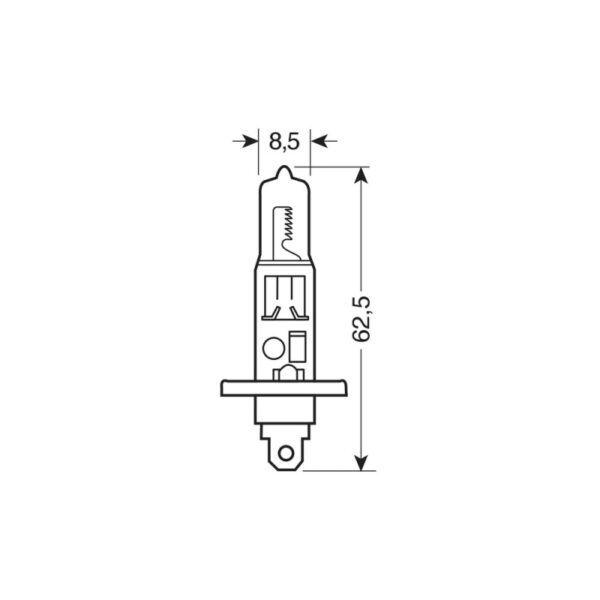 LAMPARA H1 BLUE-XE 12V 100W P14,5S (BLISTER 2 UNIDADES) - Imagen 4