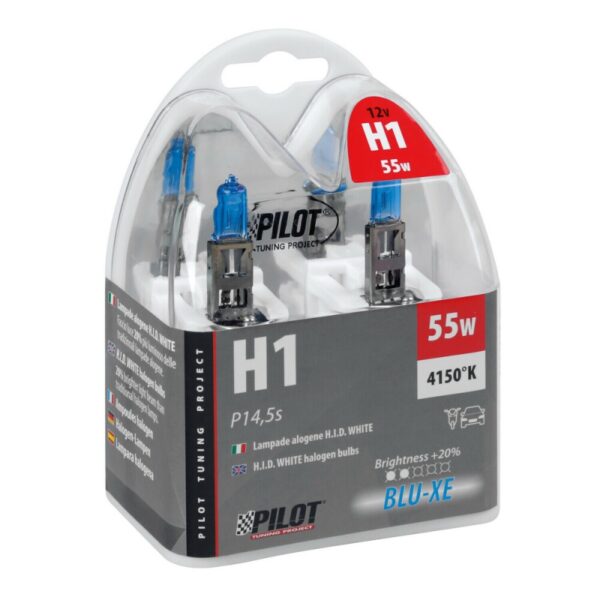 LAMPARA H1 BLUE-XE H1 12V 55W P14,5S HOMOLOGACION E (2 UNIDADES) - Imagen 2