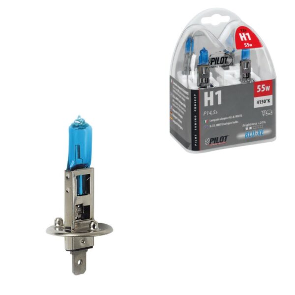 LAMPARA H1 BLUE-XE H1 12V 55W P14,5S HOMOLOGACION E (2 UNIDADES)