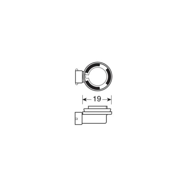 LAMPARA H11 12V 55W PGJ19-2 (BLISTER 1 UNIDAD) - Imagen 3