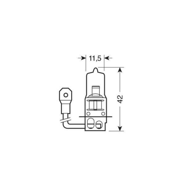 LAMPARA H3 12V 55W PK22S HOMOLOGACION E (BLISTER 1 UNIDAD) - Imagen 4