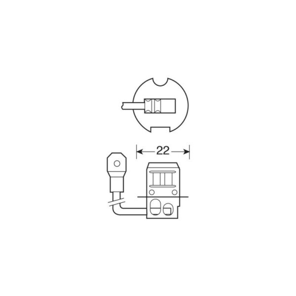 LAMPARA H3 24V 70W PK22S HOMOLOGACION E (BLISTER 1 UNIDAD) - Imagen 2