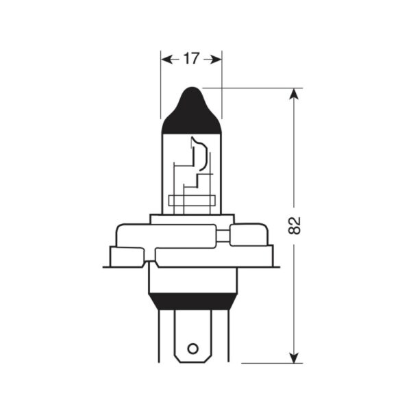 LAMPARA H5 12V 60/55W P45T HOMOLOGACION E (1 UNIDAD) - Imagen 4