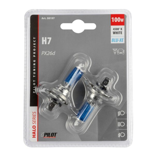 LAMPARA H7 BLUE XENON 12V 100W PX26D (BLISTER 2 UNIDADES) - Imagen 2